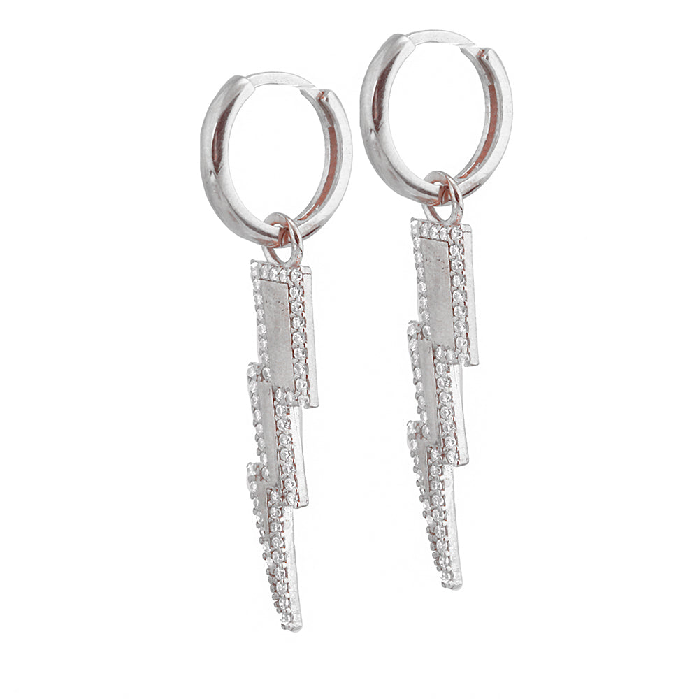 Lightning Silver Earring Ms2545