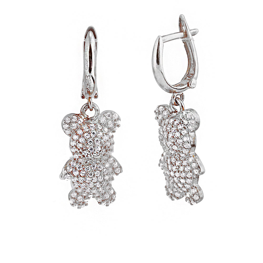 Teddy Silver Earring Ms2553