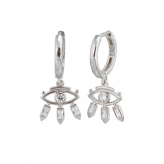 Eye L Silver Earring Ms2554