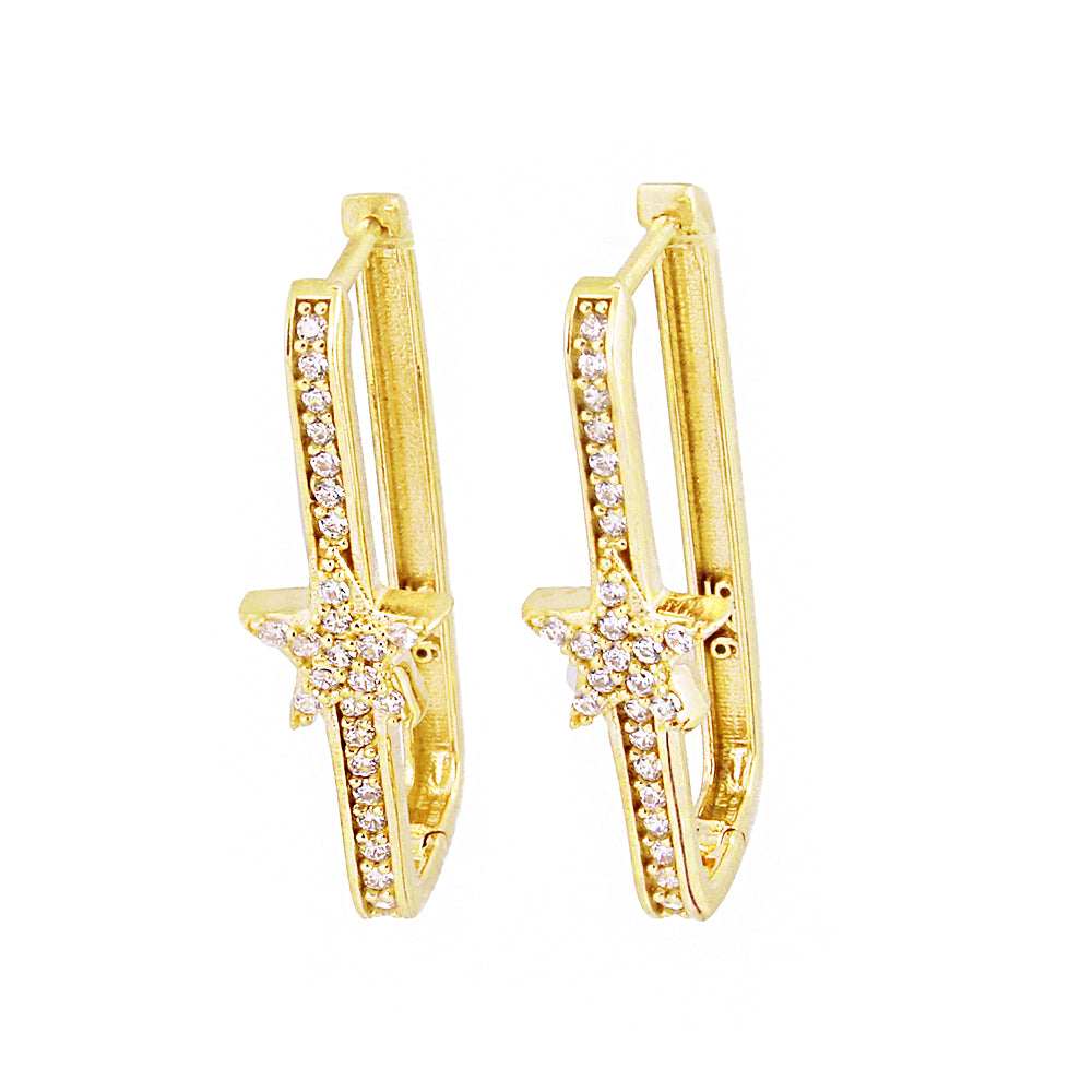 Star Silver Earring Ms2557