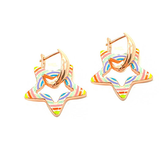 Star Rainbow Earrings Ms2669