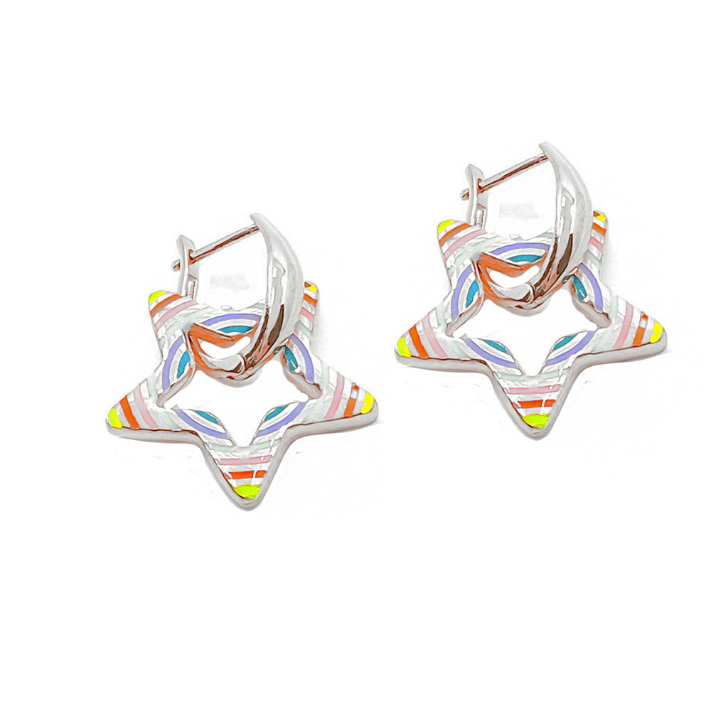 Star Rainbow Earrings Ms2669