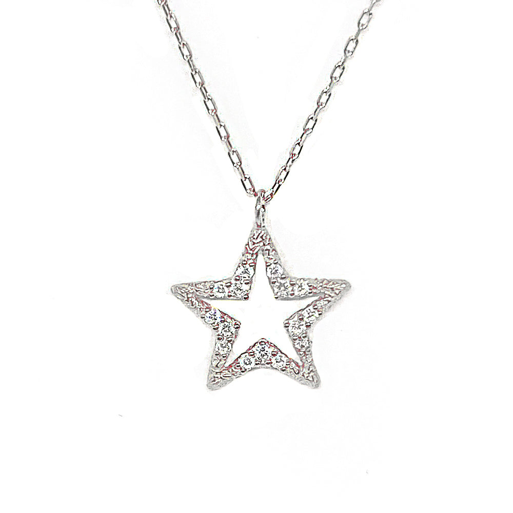 Star Silver Necklace Ms2694