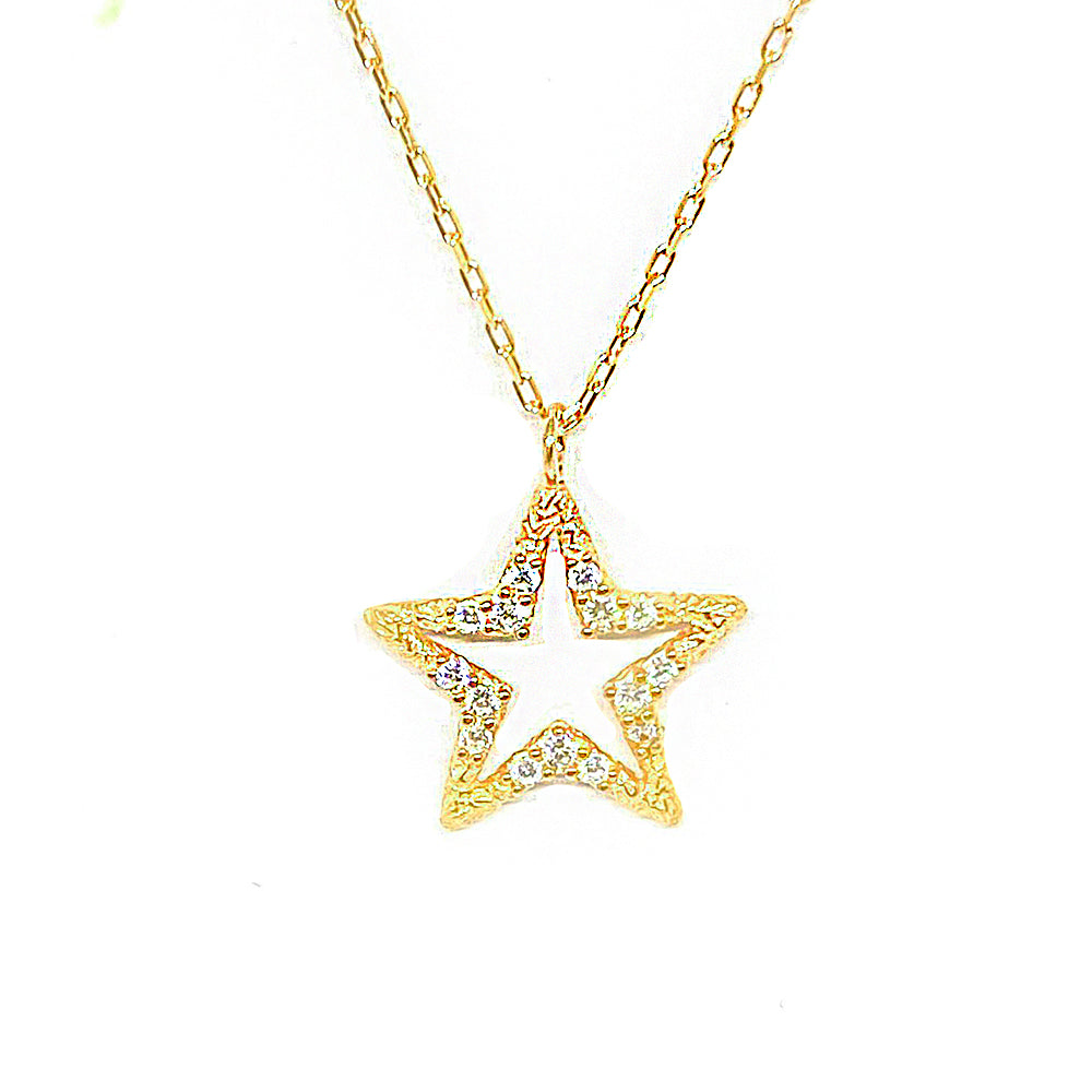 Star Silver Necklace Ms2694