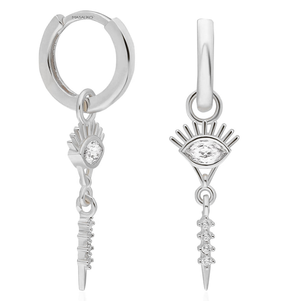 Eye Silver Earring Ms2732