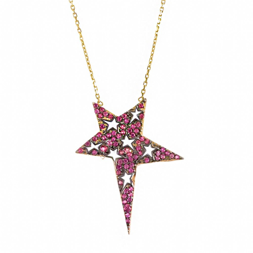 Star Silver Necklace SB376