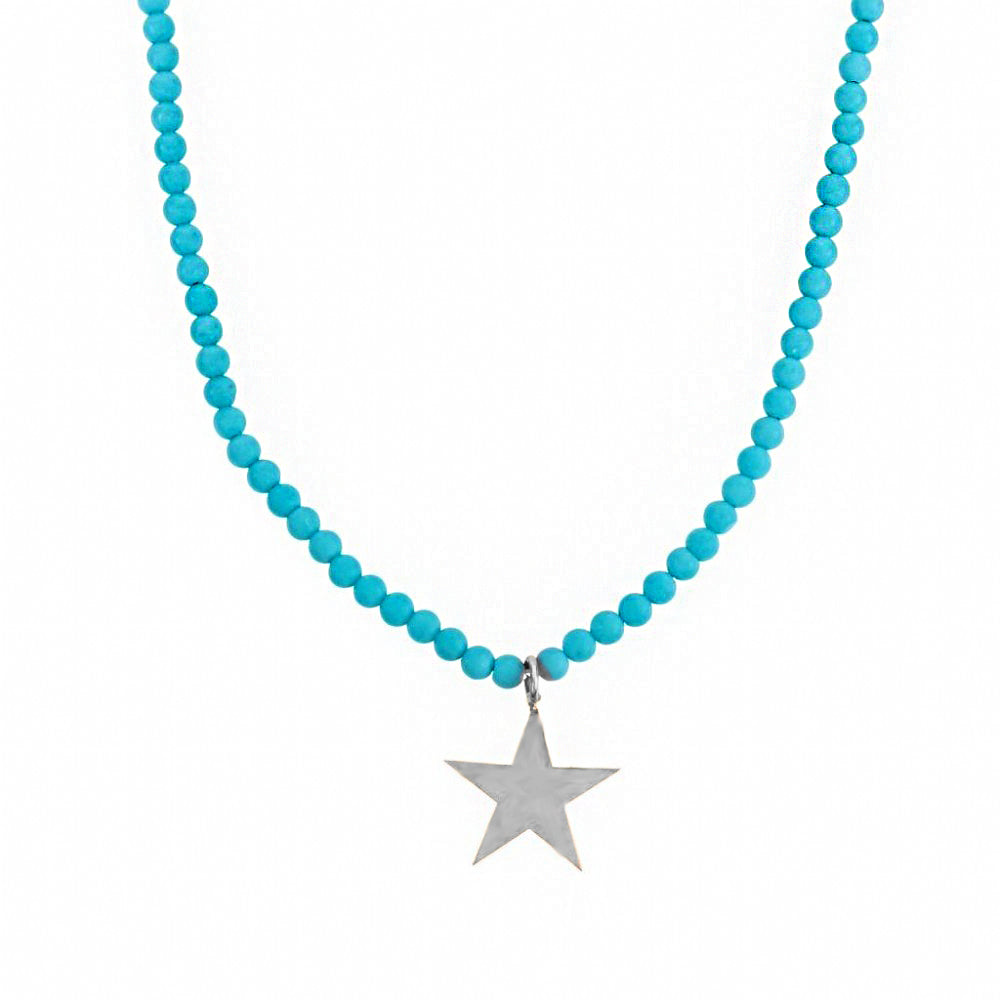 Star Silver Necklace SB404