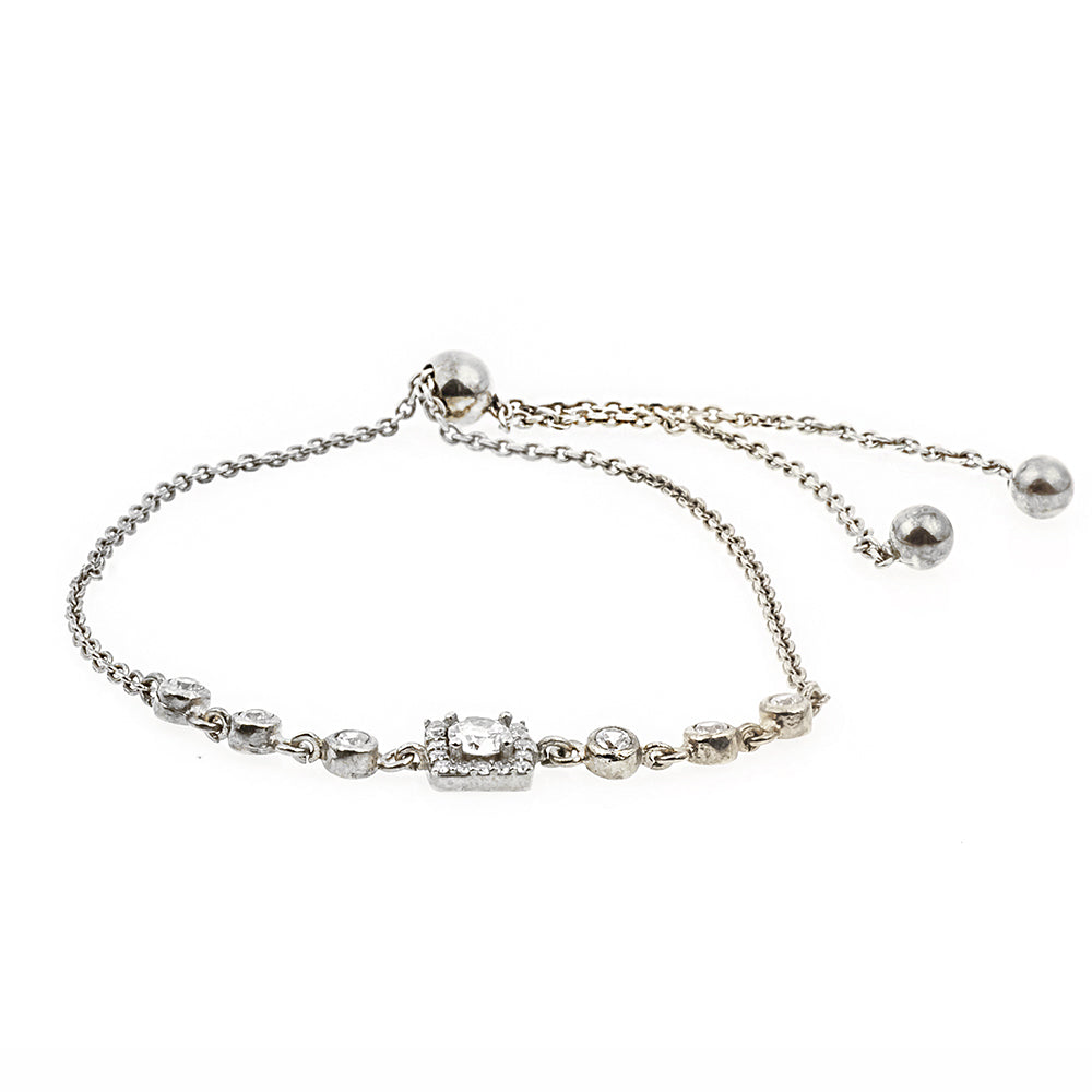 Baguette Silver Bracelet SB557