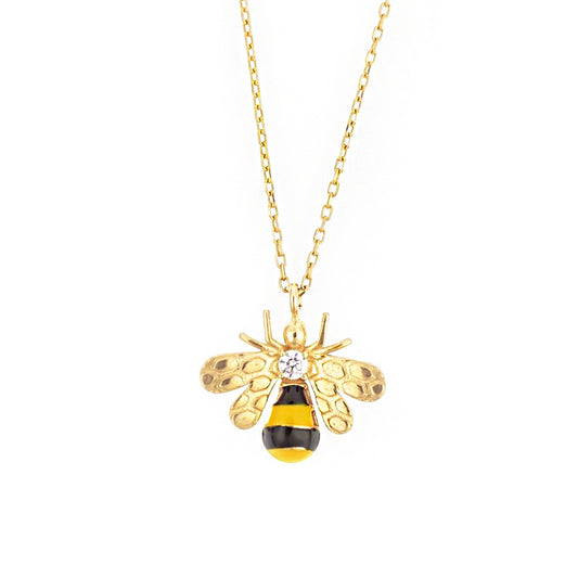 Bee Silver Necklace SB676