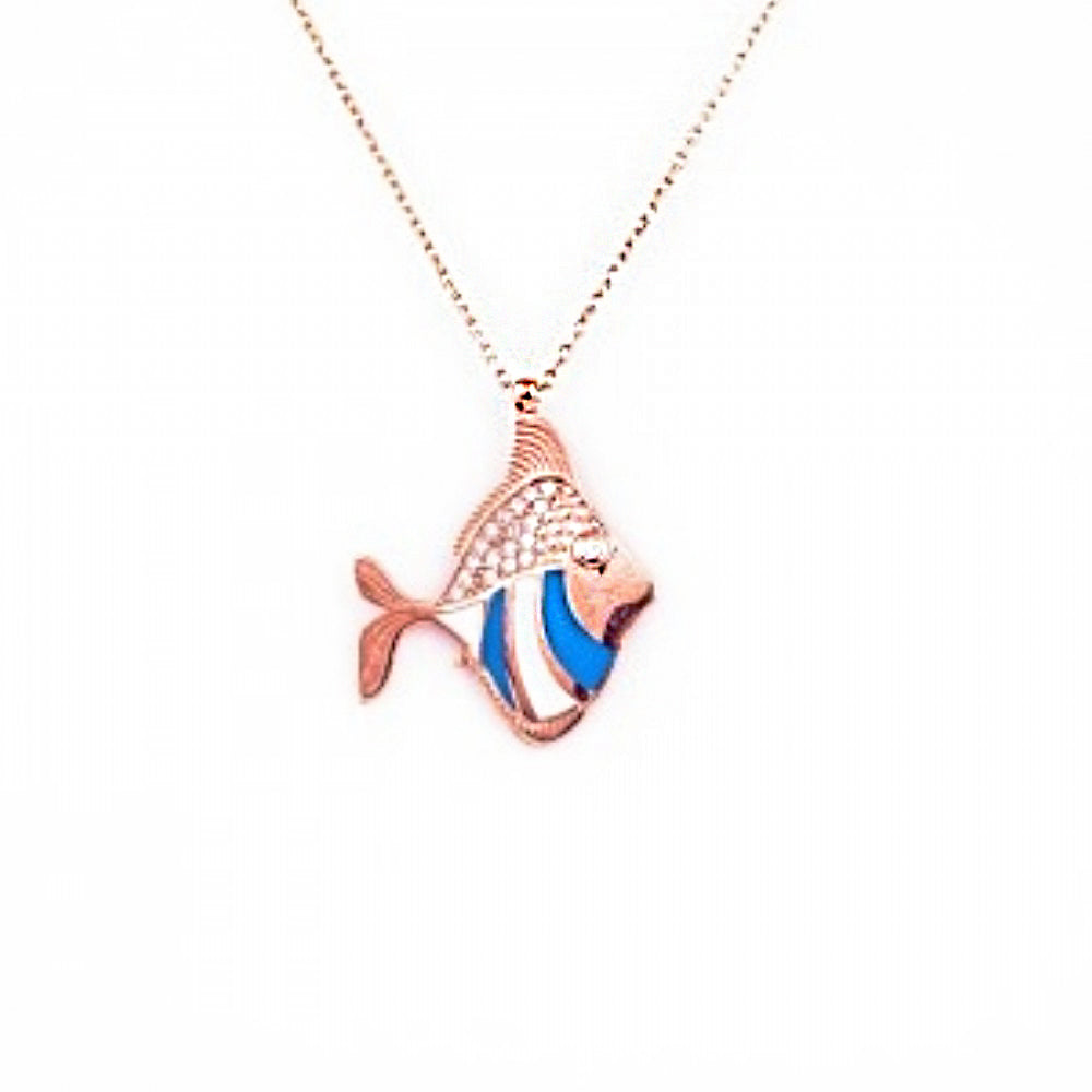 Fish Silver Necklace SB679