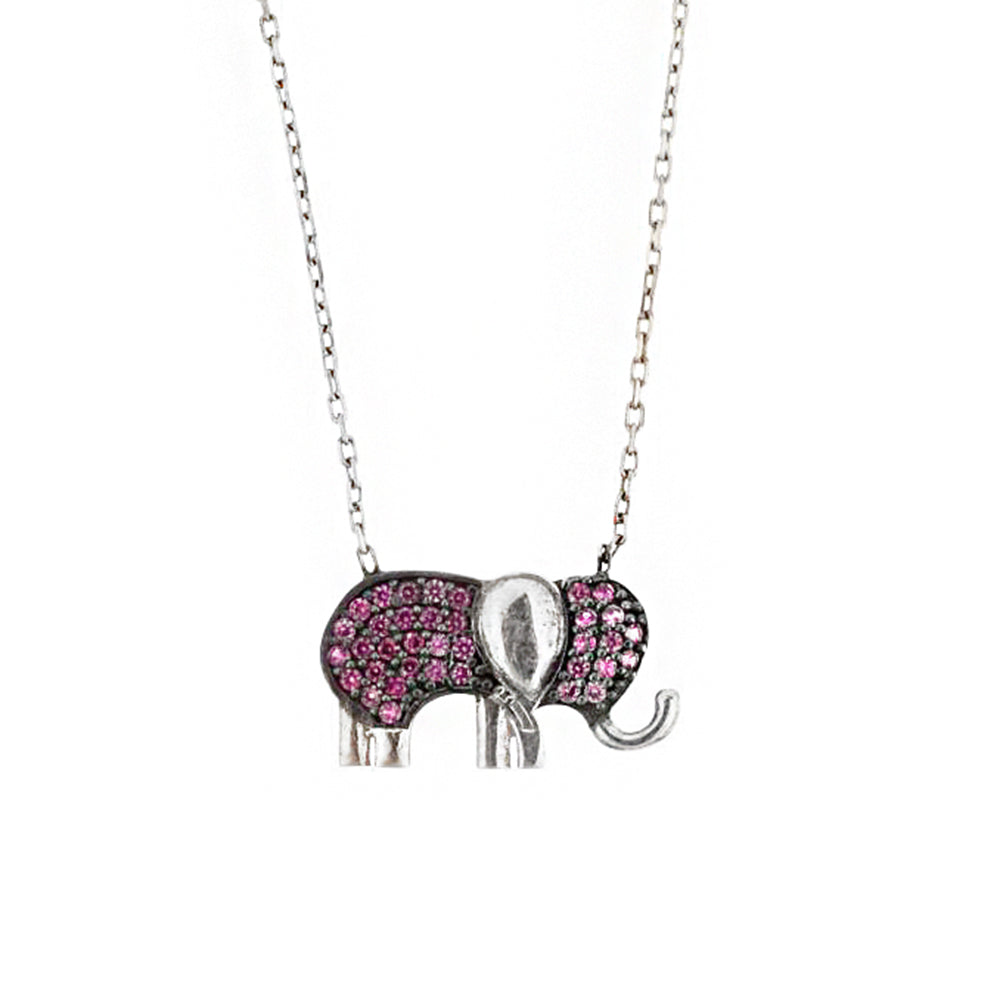 Elephant Silver Necklace SB681