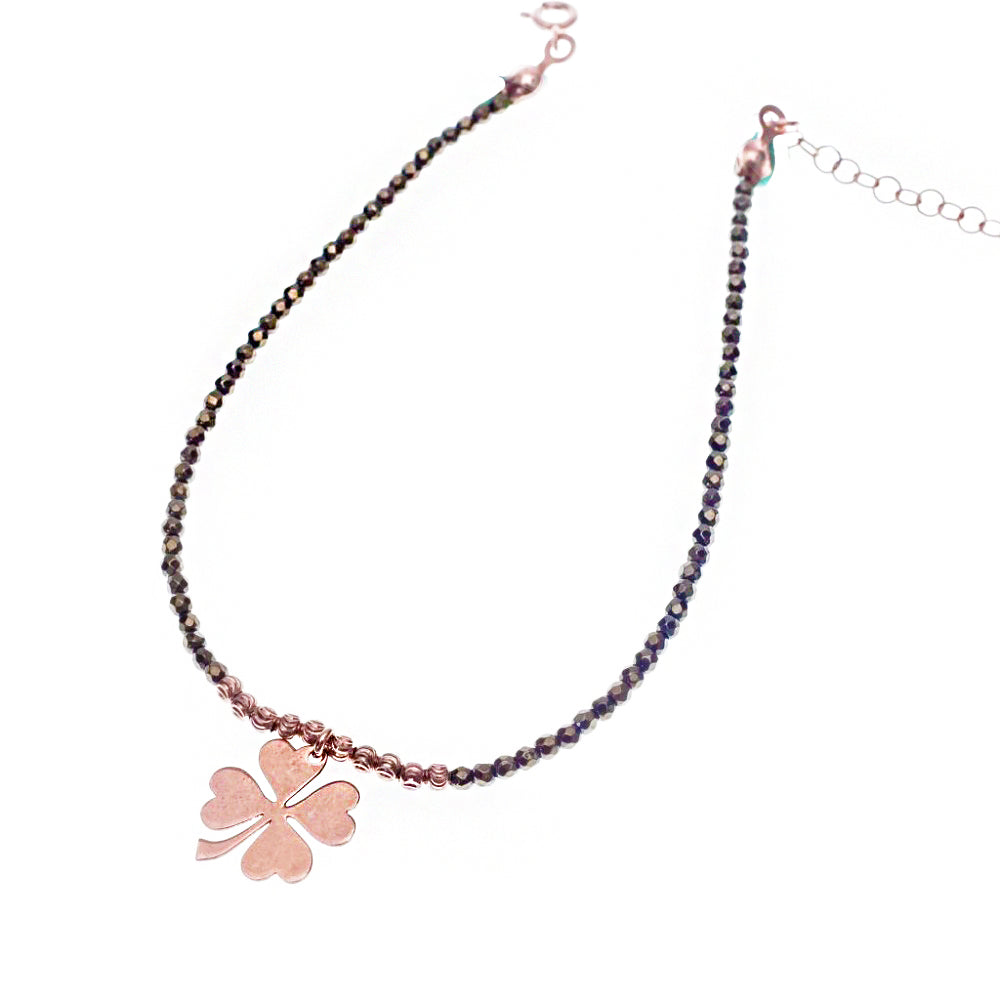 Clover Silver Anklet SB695