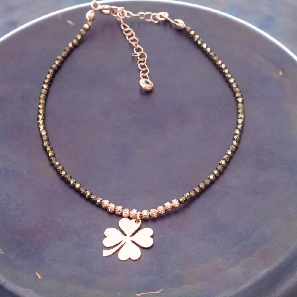 Clover Silver Anklet SB695