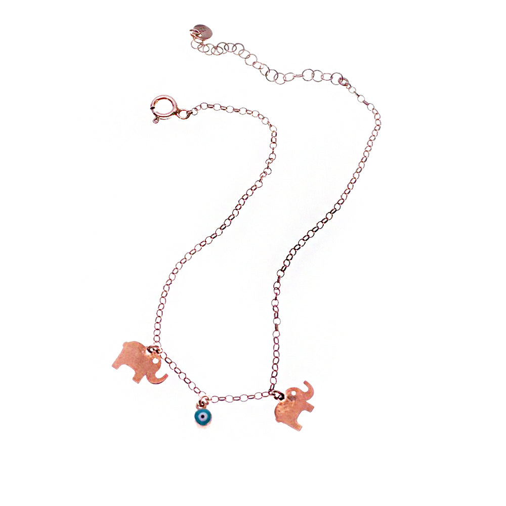 Elephant Silver Anklet SB701