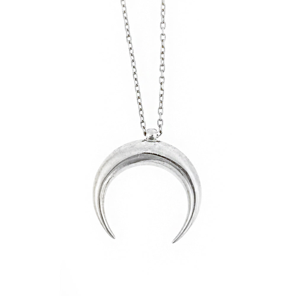 Crescent Silver Necklace SB763