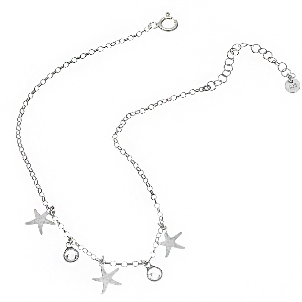 Star Silver Anklet SB698